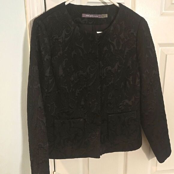 Boden Limited Edition Black Fitted Blazer with Textured Design - Picture 1 of 8